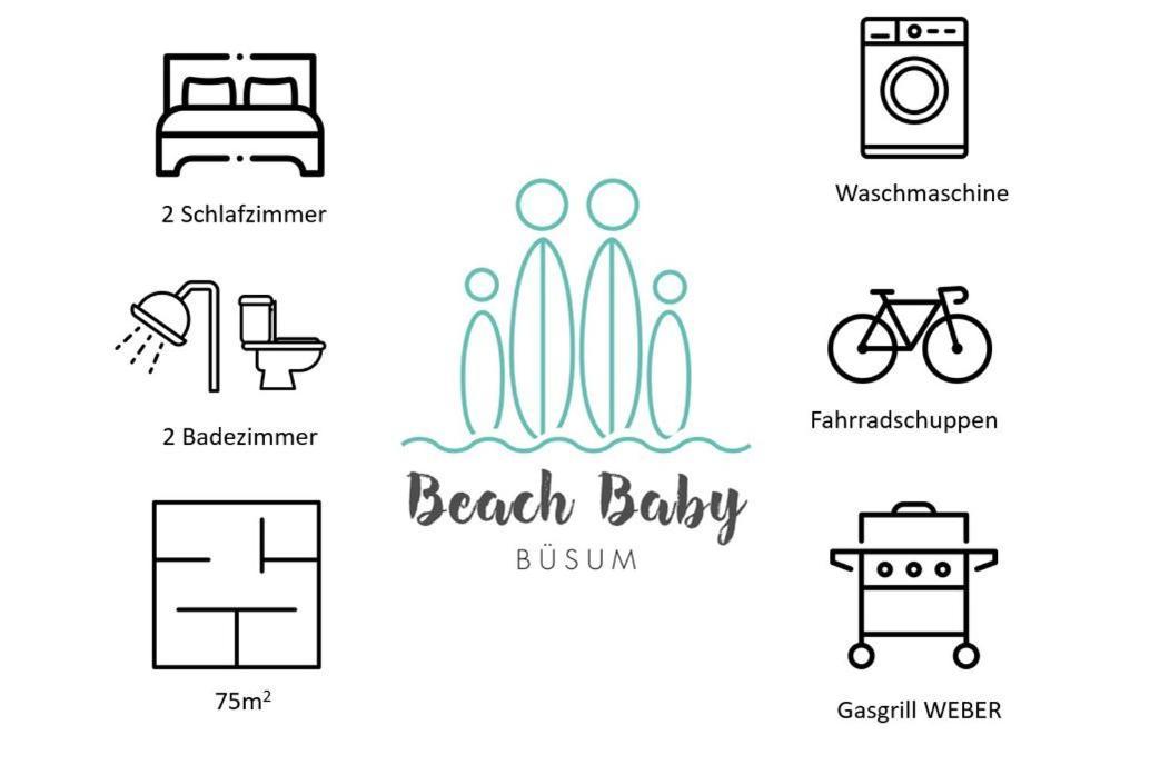 Ferienwohnung Beach Baby 2 Бюзум Екстер'єр фото